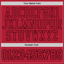 Load image into Gallery viewer, Custom Stitched Red Red-Black Sports Pullover Sweatshirt Hoodie