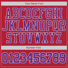 Load image into Gallery viewer, Custom Stitched Red Purple-White Sports Pullover Sweatshirt Hoodie