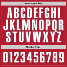 Load image into Gallery viewer, Custom Stitched Red White-Gray Sports Pullover Sweatshirt Hoodie