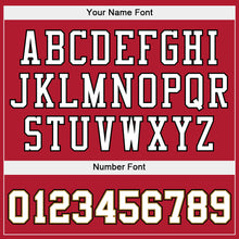 Load image into Gallery viewer, Custom Stitched Red White-Old Gold Sports Pullover Sweatshirt Hoodie