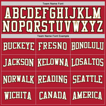 Load image into Gallery viewer, Custom Stitched Red White-Old Gold Sports Pullover Sweatshirt Hoodie