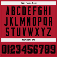 Load image into Gallery viewer, Custom Stitched Red Black-Red Sports Pullover Sweatshirt Hoodie