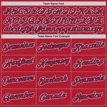 Load image into Gallery viewer, Custom Stitched Red Red-Navy Sports Pullover Sweatshirt Hoodie