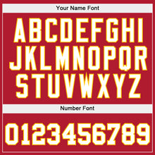 Load image into Gallery viewer, Custom Stitched Red White-Gold Sports Pullover Sweatshirt Hoodie