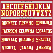 Load image into Gallery viewer, Custom Stitched Red White-Gold Sports Pullover Sweatshirt Hoodie