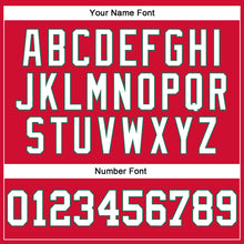 Load image into Gallery viewer, Custom Red White-Kelly Green Authentic Throwback Basketball Jersey