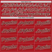 Load image into Gallery viewer, Custom Red Red-Kelly Green Authentic Baseball Jersey