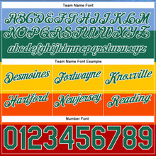 Load image into Gallery viewer, Custom Red Kelly Green-White 3D Pattern Design Rainbow Authentic Basketball Shorts