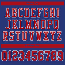 Load image into Gallery viewer, Custom Royal Red-White Mesh Authentic Football Jersey