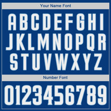 Load image into Gallery viewer, Custom Royal White-Light Blue Authentic Baseball Jersey