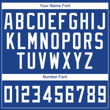 Load image into Gallery viewer, Custom Royal White Round Neck Suit Basketball Jersey - Fcustom