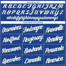 Load image into Gallery viewer, Custom Royal White Round Neck Suit Basketball Jersey - Fcustom