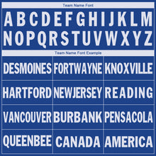 Load image into Gallery viewer, Custom Royal White V-Neck Basketball Jersey - Fcustom