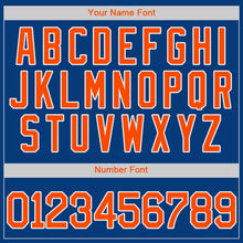 Load image into Gallery viewer, Custom Royal Orange-White Authentic Baseball Jersey