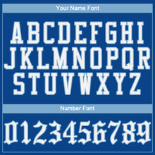 Load image into Gallery viewer, Custom Royal White-Light Blue Authentic Baseball Jersey