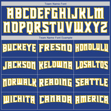 Load image into Gallery viewer, Custom Stitched Royal Gold-White Sports Pullover Sweatshirt Hoodie