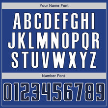 Load image into Gallery viewer, Custom Stitched Royal Navy-White Sports Pullover Sweatshirt Hoodie