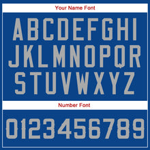 Load image into Gallery viewer, Custom Royal Gray-Red Authentic American Flag Fashion Baseball Jersey