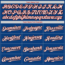 Load image into Gallery viewer, Custom Royal White-Red Authentic Baseball Jersey