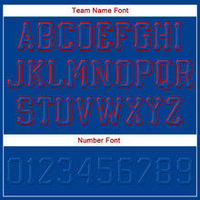 Load image into Gallery viewer, Custom Royal Royal-Red Stitched Adjustable Snapback Hat