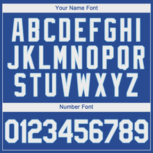 Load image into Gallery viewer, Custom Royal White-Light Blue Performance T-Shirt