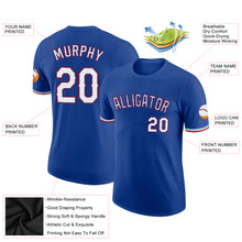 Load image into Gallery viewer, Custom Royal White-Red Performance T-Shirt