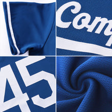 Load image into Gallery viewer, Custom Royal Red-White Authentic Throwback Rib-Knit Baseball Jersey Shirt