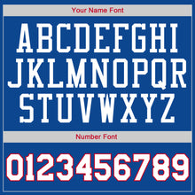 Load image into Gallery viewer, Custom Royal White-Red Authentic Throwback Rib-Knit Baseball Jersey Shirt