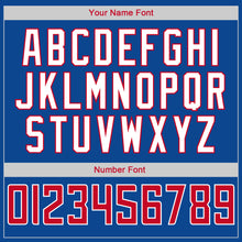 Load image into Gallery viewer, Custom Royal Red-White Authentic Throwback Rib-Knit Baseball Jersey Shirt