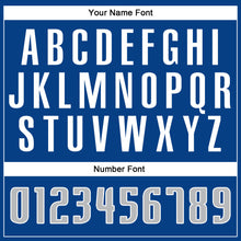 Load image into Gallery viewer, Custom Royal Gray-Navy Authentic Baseball Jersey