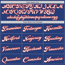 Load image into Gallery viewer, Custom Royal White-Red Authentic Throwback Basketball Jersey