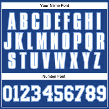 Load image into Gallery viewer, Custom Royal White-Light Blue Authentic Throwback Basketball Jersey