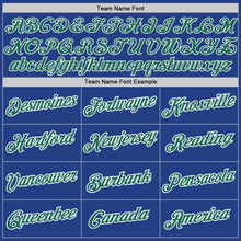 Load image into Gallery viewer, Custom Royal Kelly Green-White Authentic Throwback Basketball Jersey