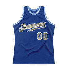 Load image into Gallery viewer, Custom Royal Camo-Light Blue Authentic Throwback Basketball Jersey
