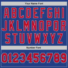 Load image into Gallery viewer, Custom Royal Red-White Authentic Throwback Basketball Jersey