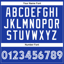 Load image into Gallery viewer, Custom Royal White Authentic Baseball Jersey