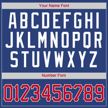 Load image into Gallery viewer, Custom Royal Red-White Authentic Throwback Basketball Jersey