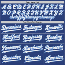 Load image into Gallery viewer, Custom Royal White-Light Blue Authentic Throwback Basketball Jersey