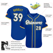 Load image into Gallery viewer, Custom Black White-Light Blue Authentic Baseball Jersey
