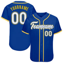 Load image into Gallery viewer, Custom Black White-Light Blue Authentic Baseball Jersey