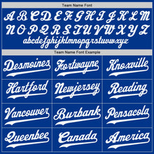 Load image into Gallery viewer, Custom Royal White-Gold Authentic Baseball Jersey