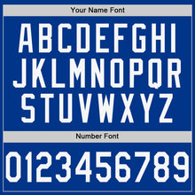 Load image into Gallery viewer, Custom Royal White-Gold Authentic Baseball Jersey