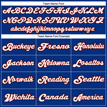 Load image into Gallery viewer, Custom Royal White-Red Mesh Authentic Throwback Football Jersey