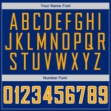 Load image into Gallery viewer, Custom Royal Gold-White Authentic Baseball Jersey