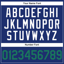 Load image into Gallery viewer, Custom Royal Kelly Green-White Authentic Baseball Jersey
