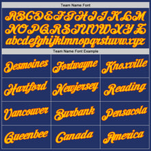 Load image into Gallery viewer, Custom Stitched Royal Gold-Orange Sports Pullover Sweatshirt Hoodie