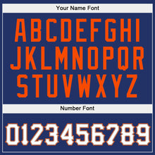 Load image into Gallery viewer, Custom Stitched Royal White-Orange Sports Pullover Sweatshirt Hoodie