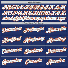 Load image into Gallery viewer, Custom Stitched Royal White-Orange Sports Pullover Sweatshirt Hoodie