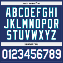 Load image into Gallery viewer, Custom Stitched Royal White-Teal Sports Pullover Sweatshirt Hoodie