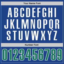 Load image into Gallery viewer, Custom Royal Kelly Green-White Performance T-Shirt